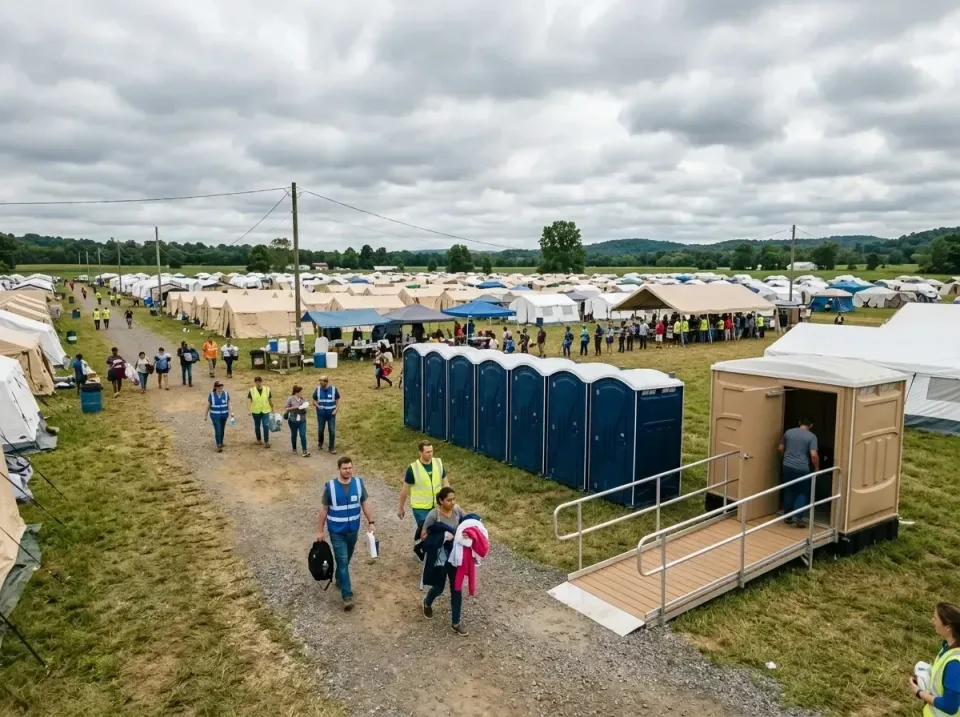 disaster-relief-camp-restrooms-010 — frequently asked questions, Dumpster & Portable Bathrooms Rental in Millis-Clicquot, MA